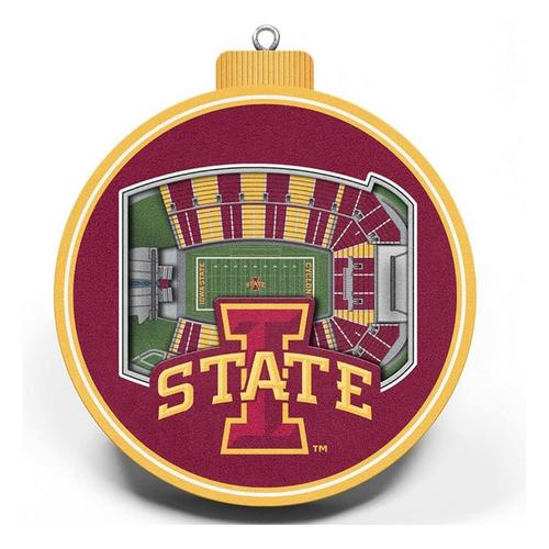 Iowa State 3D Stadium View Ornament - Primary Image
