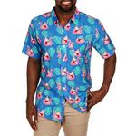 Men's Tipsy Elves Santa Pool Party Button Up Shirt - Thumbnail 1 of 2