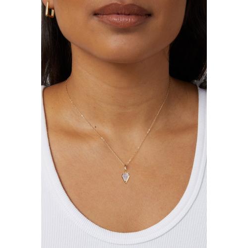 Miranda Frye Sophie Chain with Moonstone Drop Charm Necklace - Primary Image