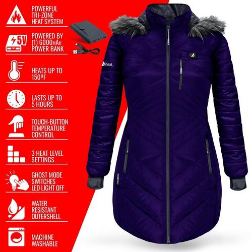 Women's ActionHeat 5V Battery Hooded Puffer Parka