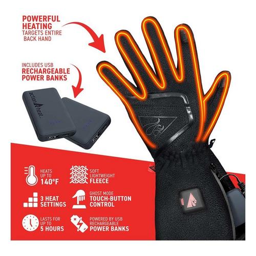 Women's ActionHeat 5V Slim-Fit Fleece Heated Gloves - Primary Image