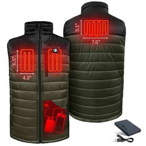 Men's ActionHeat 5V Pocono Battery Heated Puffer Vest - Primary Image