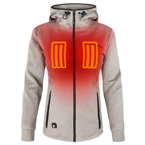 Women's ActionHeat Battery Heated Slim Fit Hoodie Full Zip - Primary Image