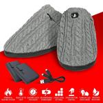 ActionHeat 5V Cable Knit Heated Slippers - Thumbnail 4 of 9