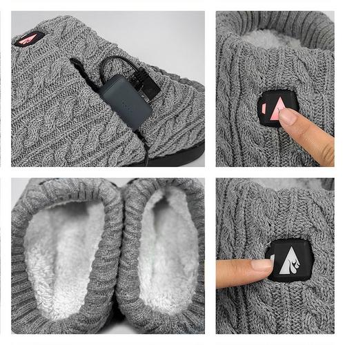 ActionHeat 5V Cable Knit Heated Slippers - Primary Image