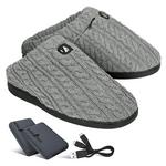 ActionHeat 5V Cable Knit Heated Slippers - Thumbnail 7 of 9