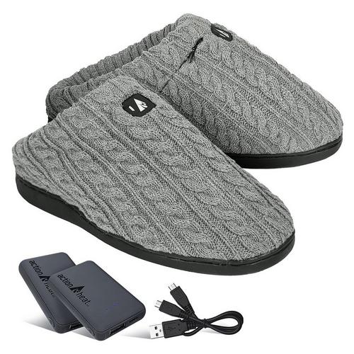 ActionHeat 5V Cable Knit Heated Slippers - Primary Image