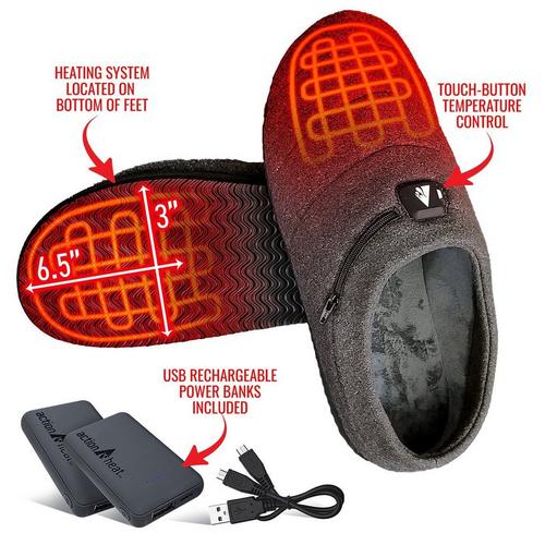 ActionHeat 5V Battery Heated Slippers - Primary Image