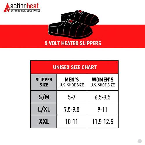 ActionHeat 5V Battery Heated Slippers - Primary Image