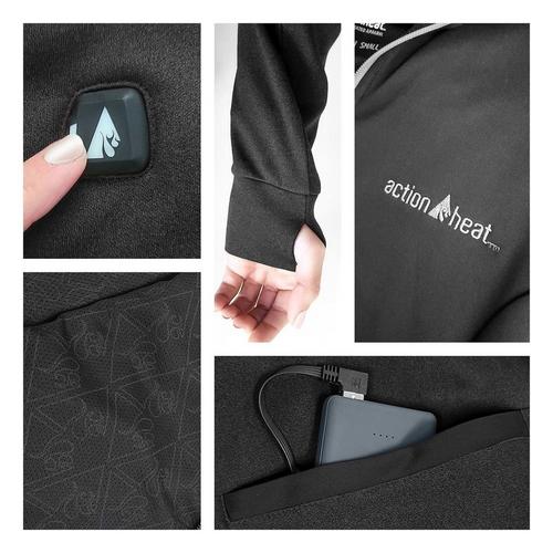 Women's ActionHeat Battery Heated Slim Fit Hoodie Full Zip - Primary Image