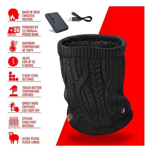 ActionHeat 5V Cable Knit Heated Neck Gaiter - Primary Image