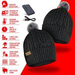 ActionHeat 5V Battery Heated Cable Knit Beanie - Thumbnail 5 of 9