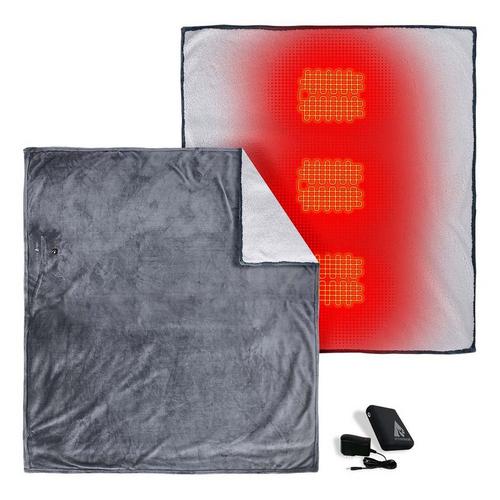 ActionHeat 7V Battery Heated Plush Throw Blanket