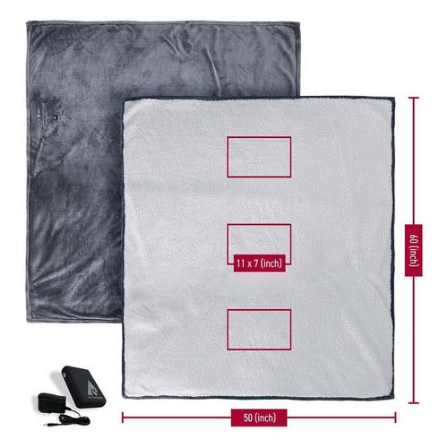 ActionHeat 7V Battery Heated Plush Throw Blanket