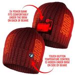 ActionHeat 5V Battery Heated Waffle Knit Beanie - Thumbnail 4 of 9