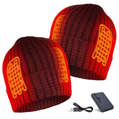 ActionHeat 5V Battery Heated Waffle Knit Beanie - Primary Image