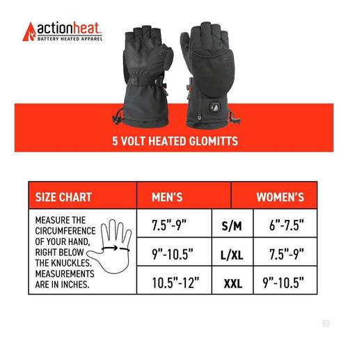 Men's ActionHeat 5V Battery Heated Flip Mittens - Primary Image