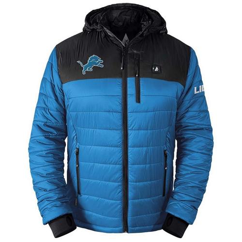 ActionHeat Detroit Lions 5V Puffer Battery Heated Team Color Jacket - Primary Image