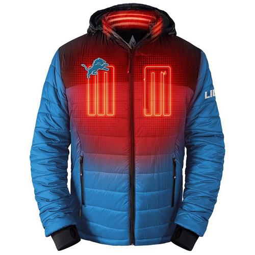 ActionHeat Detroit Lions 5V Puffer Battery Heated Team Color Jacket - Primary Image
