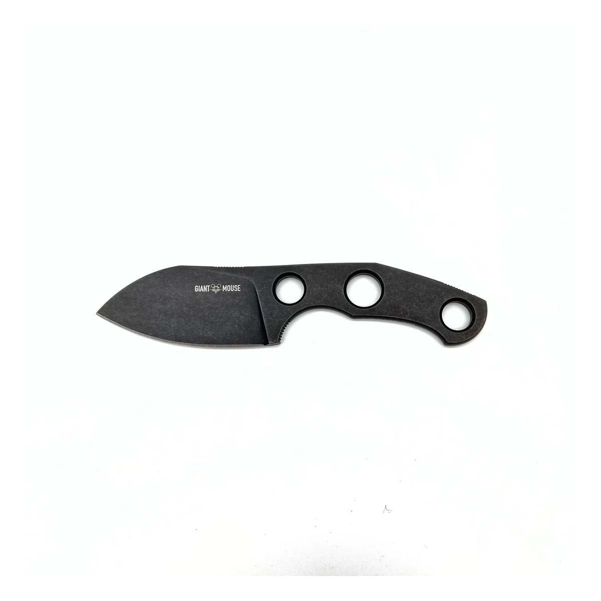 GiantMouse GMF1-F-PVD Fixed Blade Pocket Knife - GiantMouse