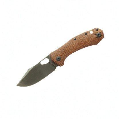 GiantMouse ACE Atelier Burlap Micarta Folding Pocket Knife - GiantMouse