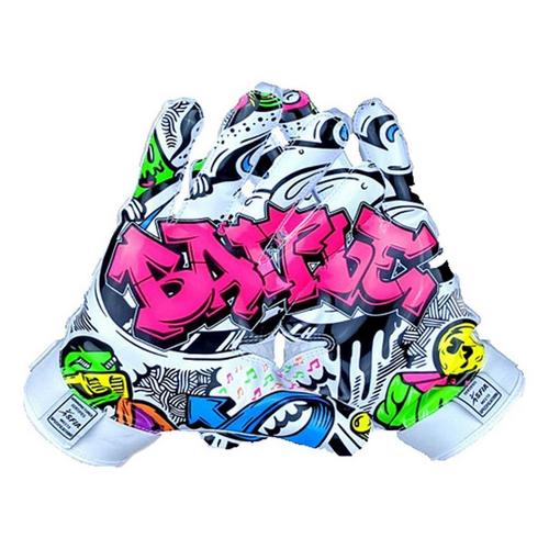 Adult Battle Sports Graffiti Football Gloves - Primary Image