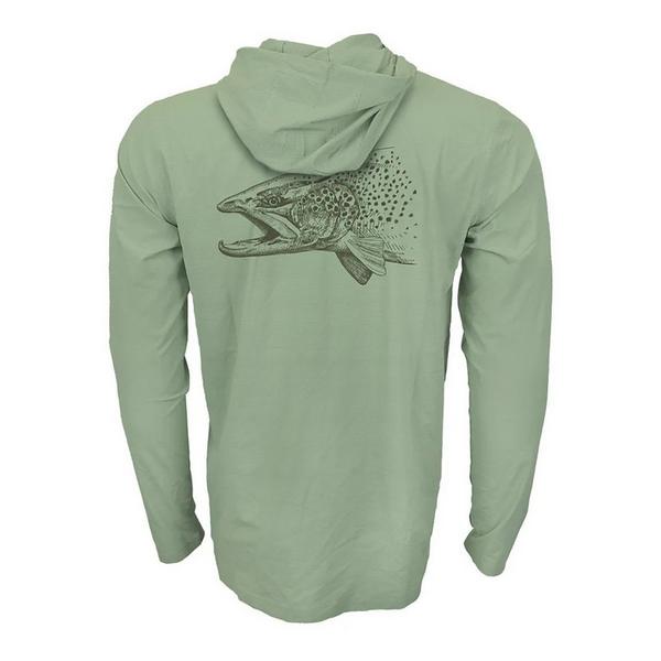 Men's RepYourWater Predator Flolite Sun Long Sleeve Hooded Fly Fishing T-Shirt