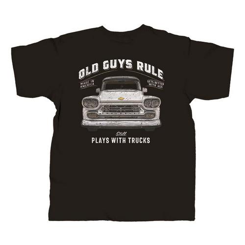 Men's Old Guys Rule Plays With Trucks T-Shirt - Primary Image