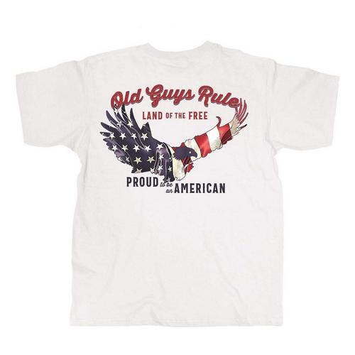 Men's Old Guys Rule American Eagle T-Shirt - Primary Image