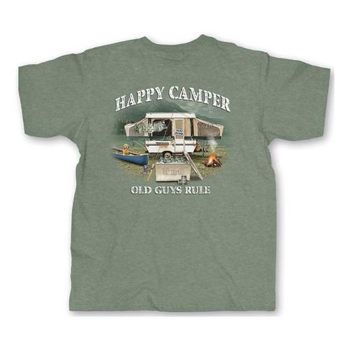 Men's Old Guys Rule Happy Camper T-Shirt - Primary Image