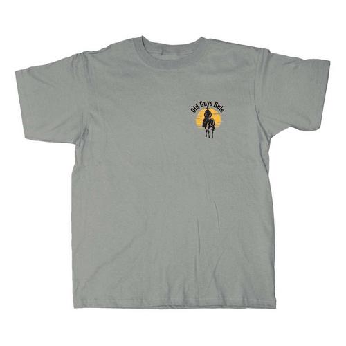 Men's Old Guys Rule Sunset Cowboy T-Shirt - Primary Image