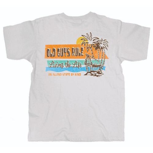 Men's Old Guys Rule Living the Life T-Shirt - Primary Image