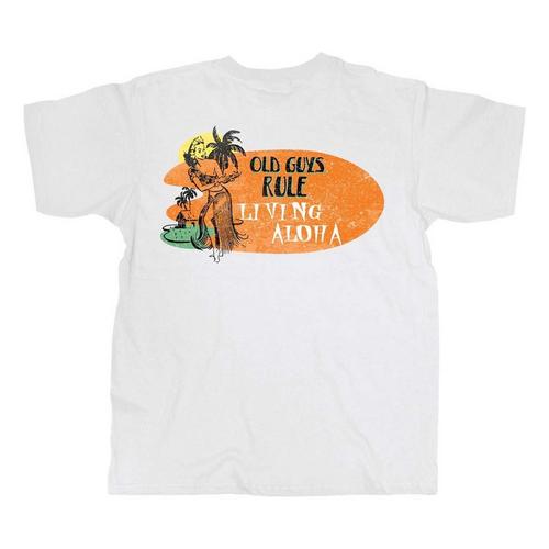 Men's Old Guys Rule Living Aloha T-Shirt - Primary Image