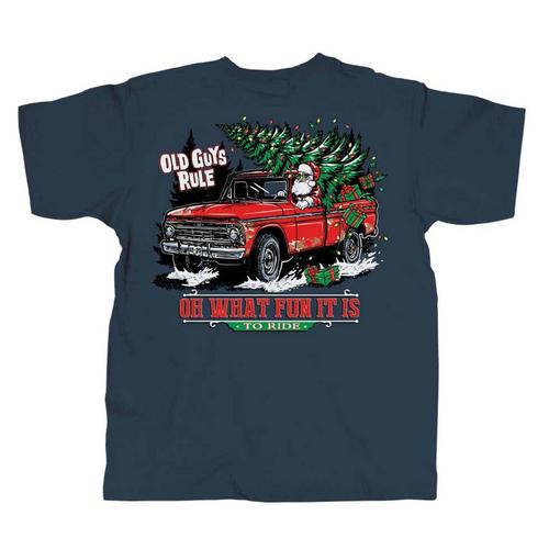 Men's Old Guys Rule Christmas Ride T-Shirt - Primary Image