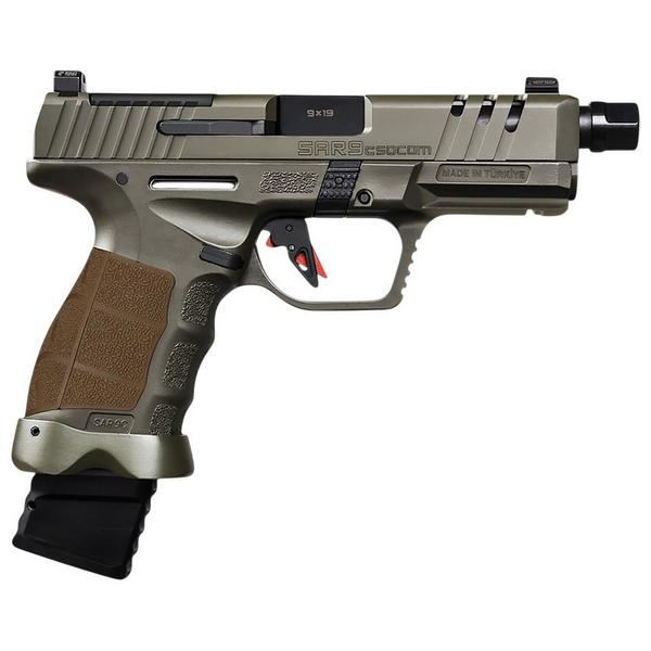 SAR USA SAR9 C SOCOM Full Size Optic Ready With Threaded Barrel Pistol