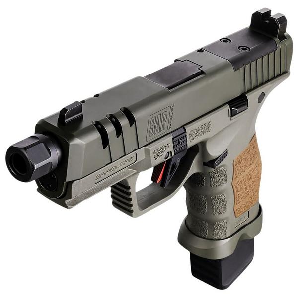 SAR USA SAR9 C SOCOM Full Size Optic Ready With Threaded Barrel Pistol