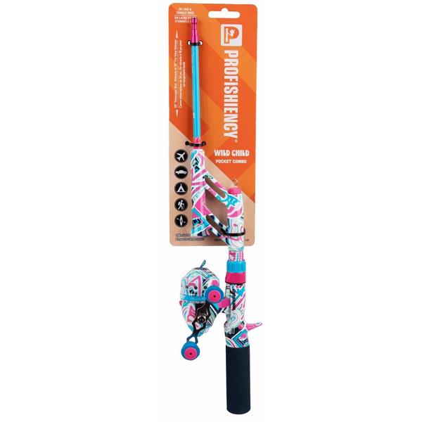PROFISHIENCY Wild Child Spincast Pocket Combo