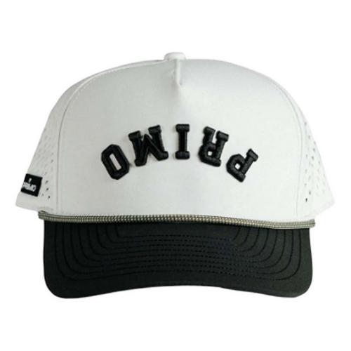 Primo Two-Tone Cursive Upside Down Snapback Hat - Primary Image