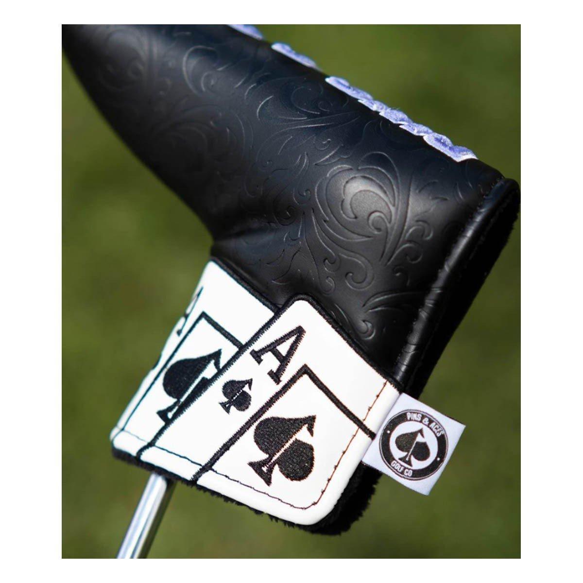 Pins and Aces Ace of Spades Blade Putter Cover