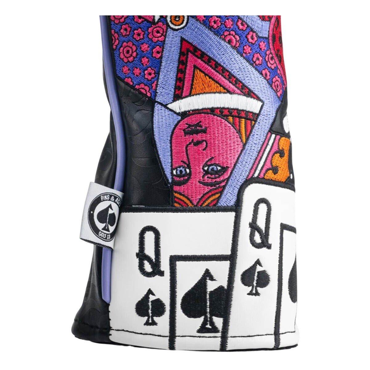 Pins and Aces Queen Of Spades Fairway Headcover - Thumbnail 4