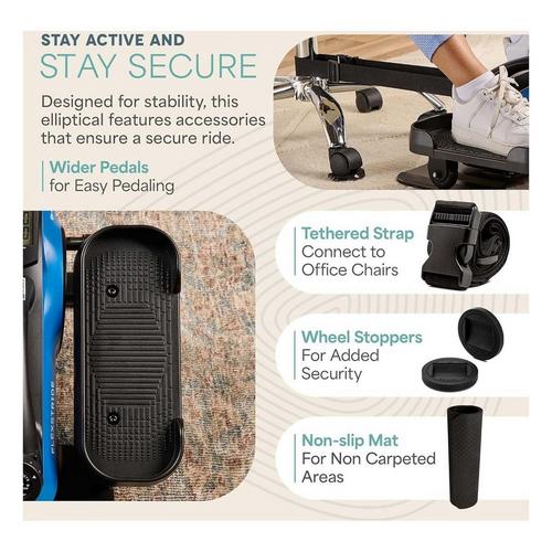 LifePro FlexStride Plus Under Desk Elliptical - Primary Image