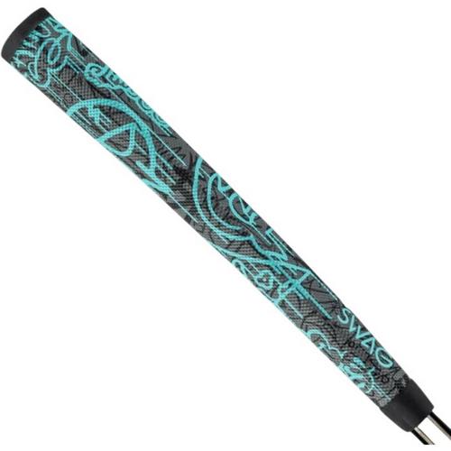 SWAG Fully Tagged Aqua Midsize Putter Grip - Primary Image