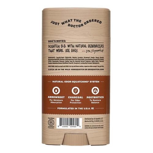Dr. Squatch Wood Barrel Bourbon Natural Odor Squatching Deodorant - Primary Image
