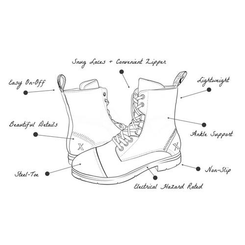 Women's Xena Spice Steel Toe Work Boots - Primary Image