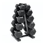 Tru Grit 200 lb. Dumbbell Set with Storage Rack - Thumbnail 1 of 2