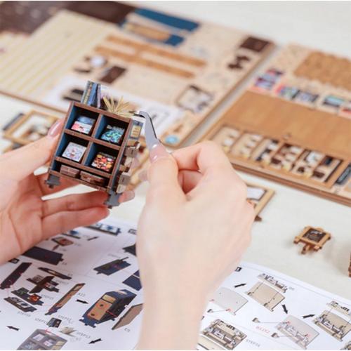 Hands Craft DIY Book Nook Kit The Scholar's Bookstore - Primary Image