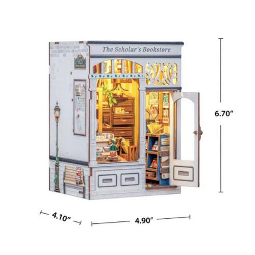 Hands Craft DIY Book Nook Kit The Scholar's Bookstore - Primary Image