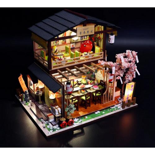 Hands Craft DIY Miniature House Kit Sushi House - Primary Image