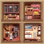 Hands Craft DIY Book Nook Kit Corner Coffee Shop - Thumbnail 6 of 8