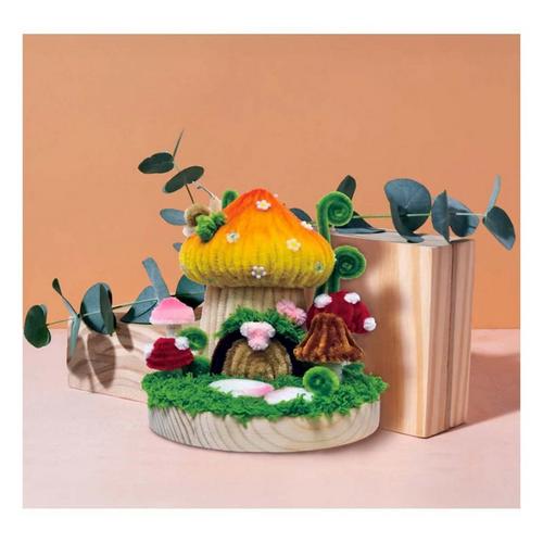 Hands Craft Mushroom House Chenille Craft Kit - Primary Image